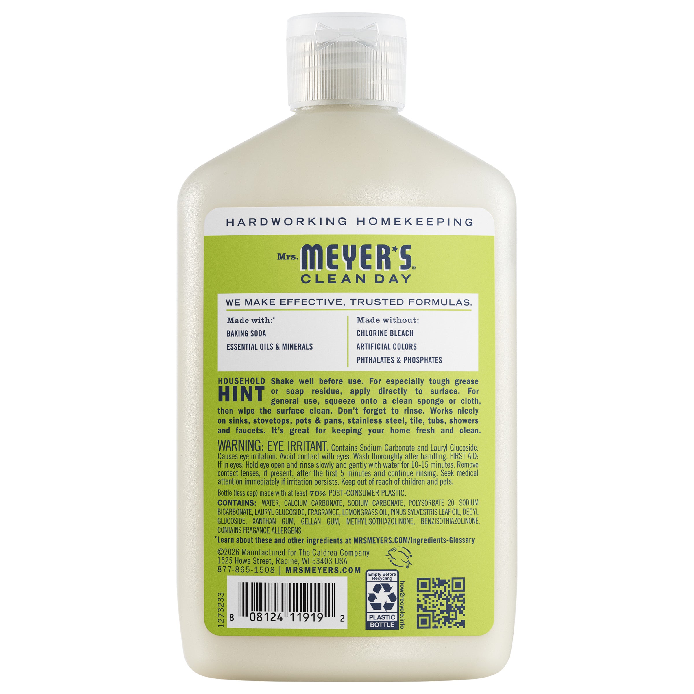 Lemon Verbena Baking Soda Cream Cleaner - 16 oz - Image 2