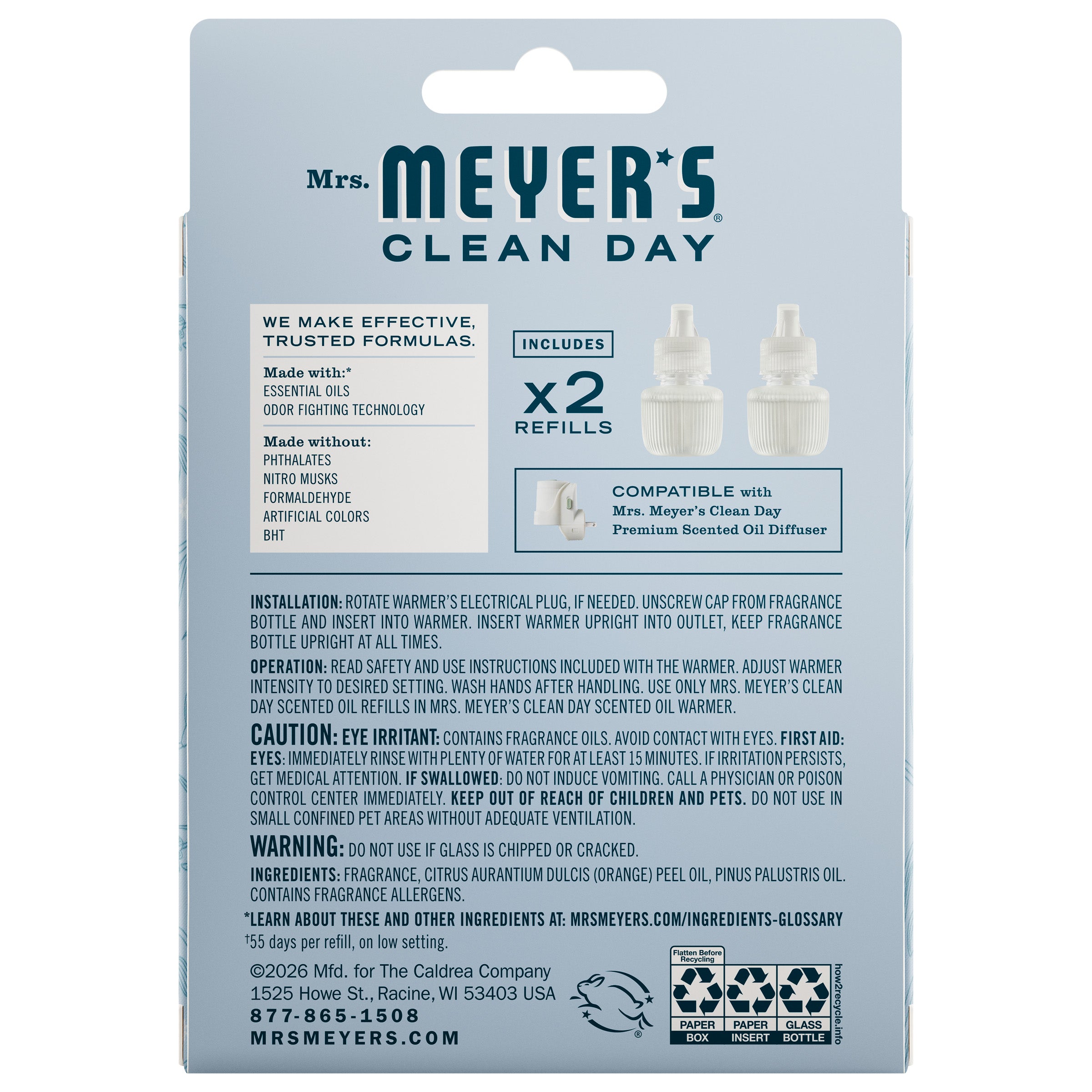 Snowdrop Plug In Scented Oil Refill, 2-Pack - Image 2