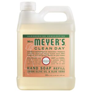 Geranium Liquid Hand Soap & Refill Set - Image 4